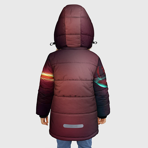 Зимняя куртка для девочки Juggernaut / 3D-Черный – фото 4