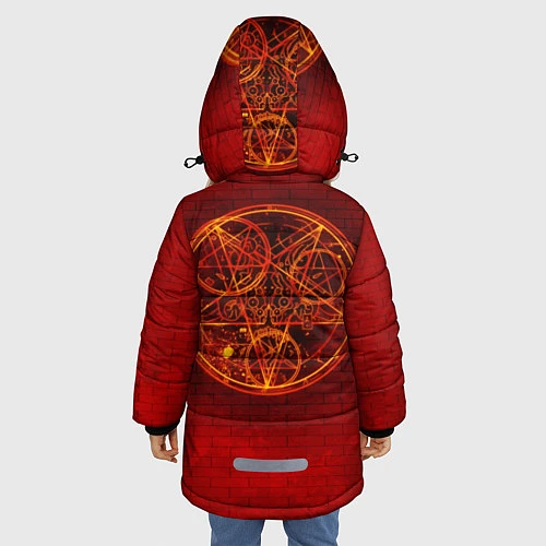 Зимняя куртка для девочки DOOM: Monster / 3D-Черный – фото 4