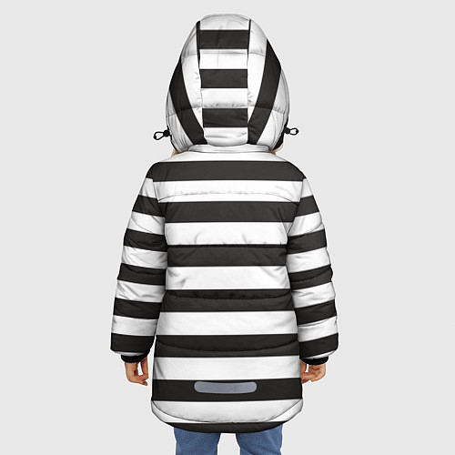 Зимняя куртка для девочки Заключенный / 3D-Черный – фото 4