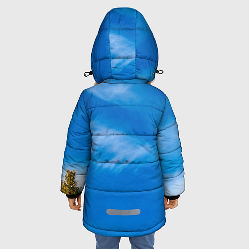 Зимняя куртка для девочки Беркут / 3D-Черный – фото 4