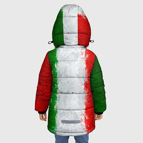 Зимняя куртка для девочки Italian / 3D-Черный – фото 4