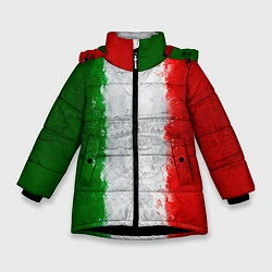 Куртка зимняя для девочки Italian, цвет: 3D-черный
