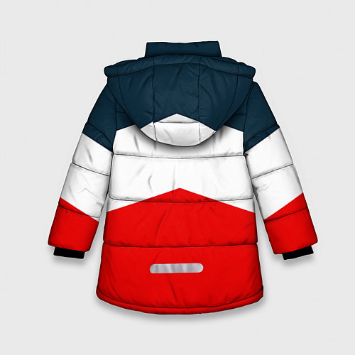 Зимняя куртка для девочки Россия СССР / 3D-Светло-серый – фото 2