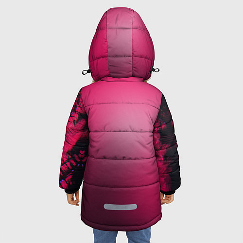 Зимняя куртка для девочки Red / 3D-Черный – фото 4