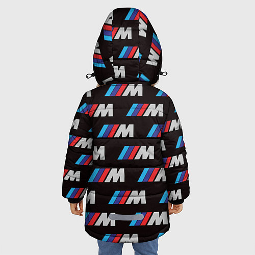 Зимняя куртка для девочки BMW M / 3D-Черный – фото 4