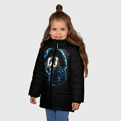 Куртка зимняя для девочки DJ, цвет: 3D-черный — фото 2