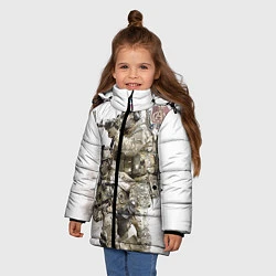 Куртка зимняя для девочки Спецназ 20, цвет: 3D-светло-серый — фото 2