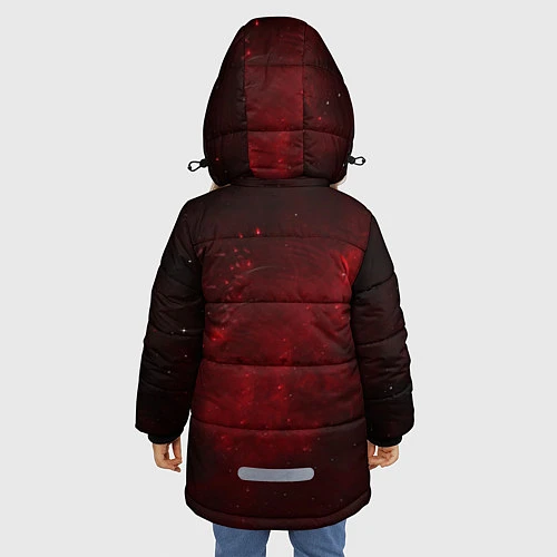 Зимняя куртка для девочки Pirate Station: Blood Face / 3D-Черный – фото 4
