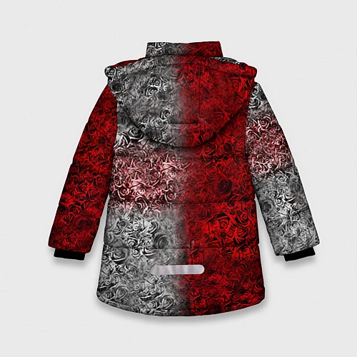 Зимняя куртка для девочки Pirate Station: Flowers / 3D-Черный – фото 2