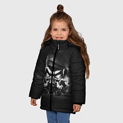 Куртка зимняя для девочки Pirate Station: Dark Side, цвет: 3D-черный — фото 2