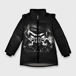 Куртка зимняя для девочки Pirate Station: Dark Side, цвет: 3D-светло-серый