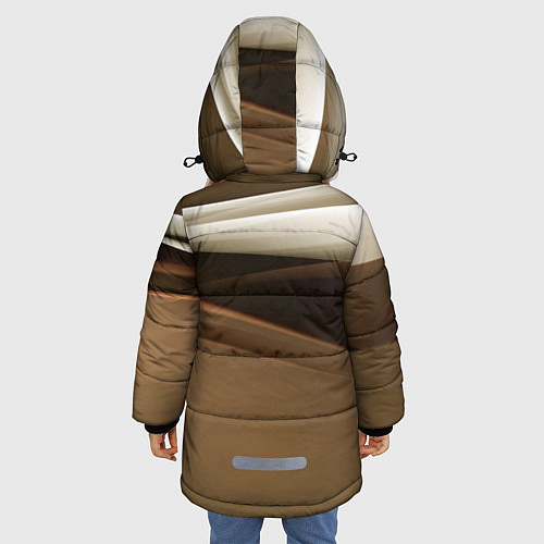 Зимняя куртка для девочки Мартышка / 3D-Черный – фото 4