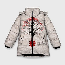Куртка зимняя для девочки RHCP: Red Tree, цвет: 3D-черный