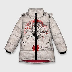 Куртка зимняя для девочки RHCP: Red Tree, цвет: 3D-красный