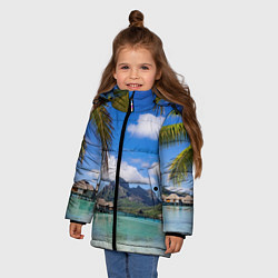 Куртка зимняя для девочки Бора-Бора, цвет: 3D-светло-серый — фото 2