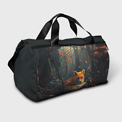 Спортивная сумка Лисица в лесу