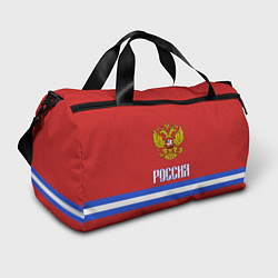 Сумки спортивные Хоккей: Россия, цвет: 3D-принт