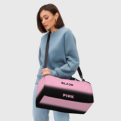 Сумки спортивные Blackpink - розово-черный, цвет: 3D-принт — фото 2