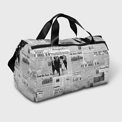 Сумки спортивные Газета Newspaper, цвет: 3D-принт