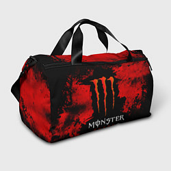 Спортивная сумка Red grunge monster energy