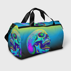 Сумки спортивные Neon skull, цвет: 3D-принт