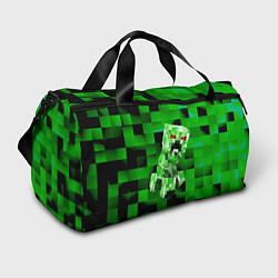 Сумки спортивные Minecraft creeper, цвет: 3D-принт