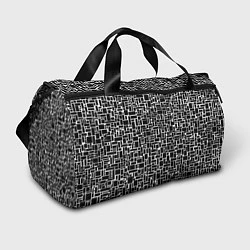 Спортивная сумка Геометрия ЧБ Black & white
