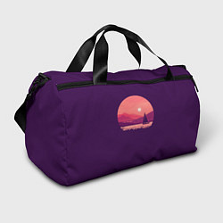 Спортивная сумка Закат на озере