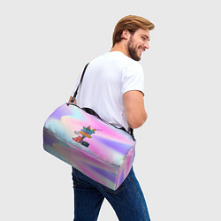 Сумки спортивные Кот путешественник, цвет: 3D-принт — фото 2