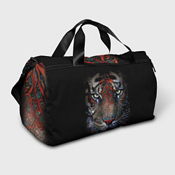 Спортивная сумка Цветной тигр