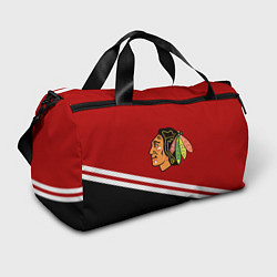 Сумки спортивные Chicago Blackhawks, NHL, цвет: 3D-принт