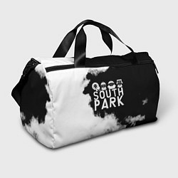 Спортивная сумка Все пацаны на черном фоне Южный Парк
