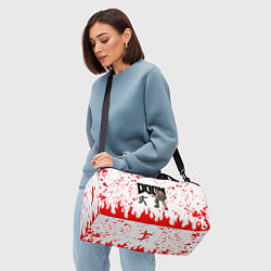 Сумки спортивные Doomguy vs Cyberdemon спина, цвет: 3D-принт — фото 2