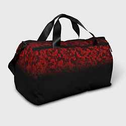 Сумки спортивные BLACK RED CAMO RED MILLITARY, цвет: 3D-принт