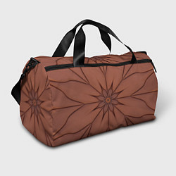 Спортивная сумка Абстрактный цветок Оранжевый 1-29