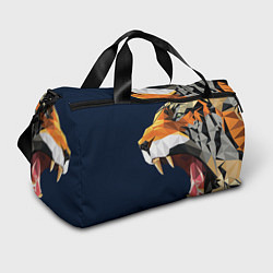 Спортивная сумка Пасть тигра в мозаике