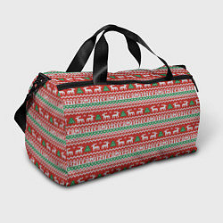 Спортивная сумка Deer Christmas Pattern