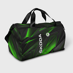 Спортивная сумка SKODA GEOMETRY STRIPES GREEN NEON