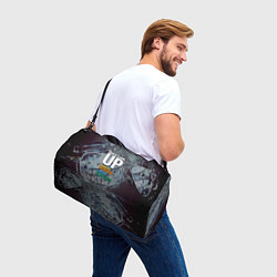 Сумки спортивные Не смотрите наверх! А то, цвет: 3D-принт — фото 2