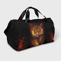 Сумки спортивные Огненный тигр Сила огня, цвет: 3D-принт