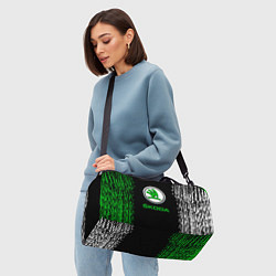 Сумки спортивные Skoda нарисованные линии, цвет: 3D-принт — фото 2