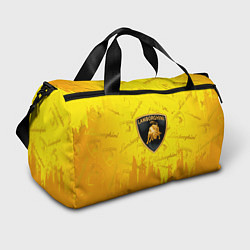 Спортивная сумка Lamborghini pattern gold