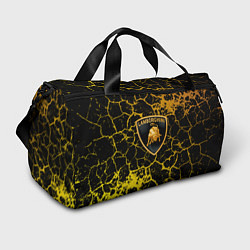 Спортивная сумка Lamborghini золотые трещины