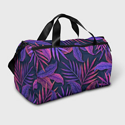 Спортивная сумка Neon Tropical plants pattern