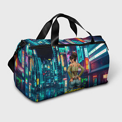 Спортивная сумка Панам вид сзади Cyberpunk2077