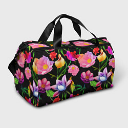 Спортивная сумка Цветочный узор Floral pattern