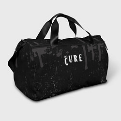 Сумки спортивные The cure серые потеки, цвет: 3D-принт