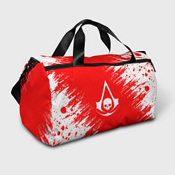 Спортивная сумка Assassins creed череп красные брызги