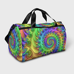 Спортивная сумка Красочная фрактальная спираль Узор Colorful fracta