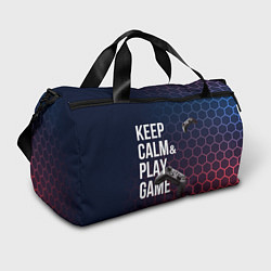 Спортивная сумка KEEP CALM& PLAY GAME PATTERN HEXAGONAL